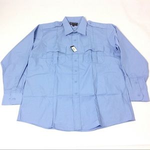 Tact Squad Men's Shirt Size XL 17-171/2 Blue
